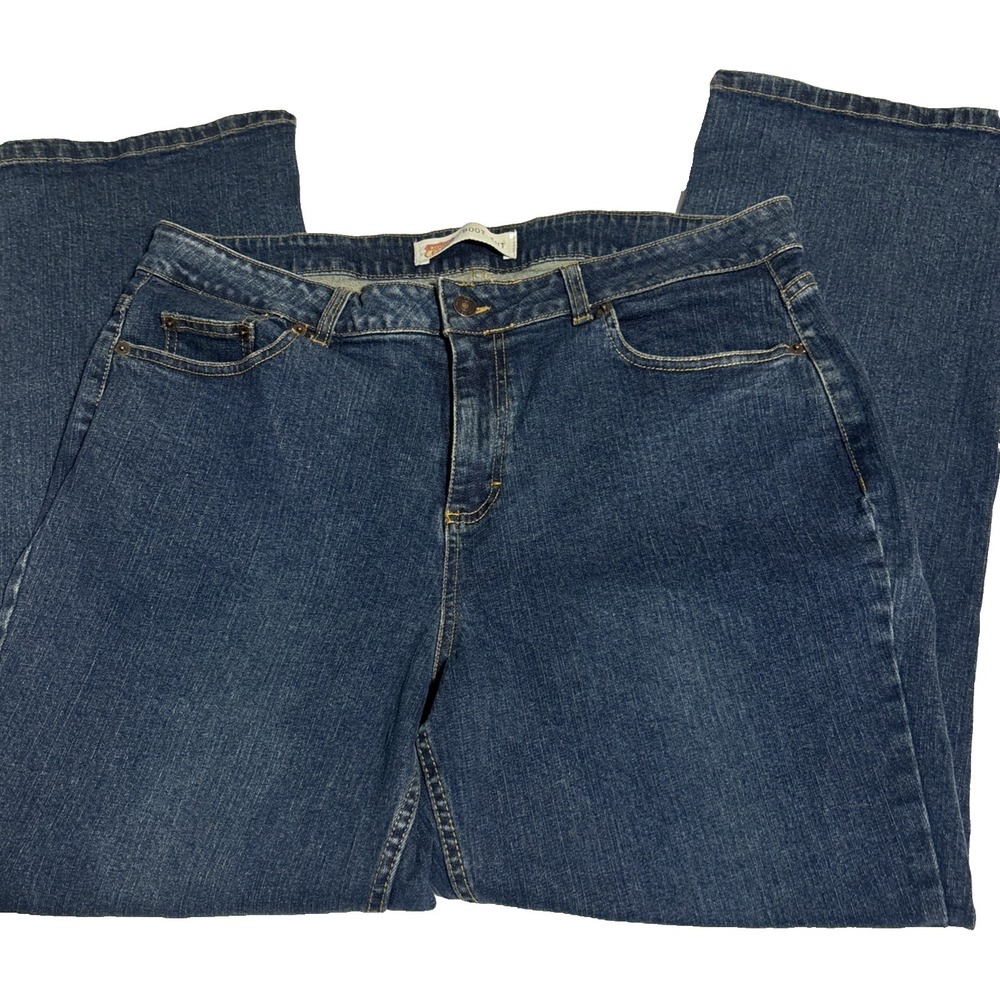Route 66 Original Women's Size 18A Stretch Dark Blue Denim Jeans Mid Rise